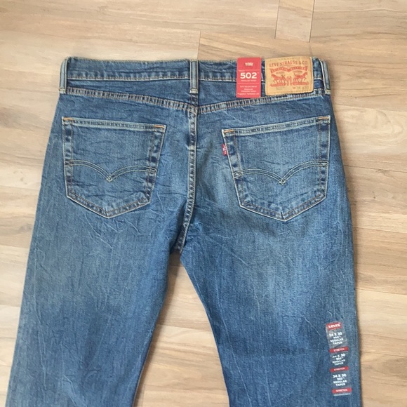 Relist 5/10❌ NWT Levi’s 502 regular taper with 2 way stretch jean size 34 x 30 - Picture 14 of 17